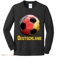 Deutschland German Flag Germany Soccer Style Kids Long Sleeve Shirt thumb 0