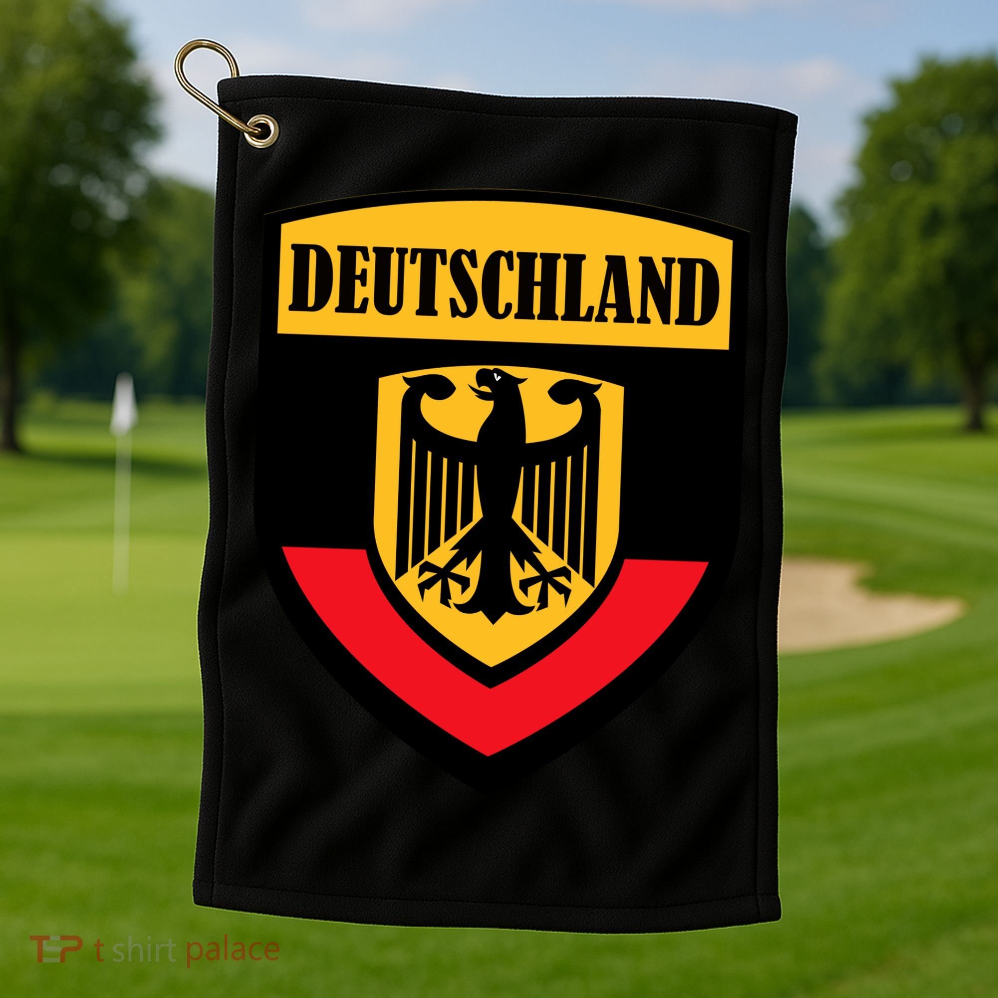 Deutschland Germany Crest Golf Towel