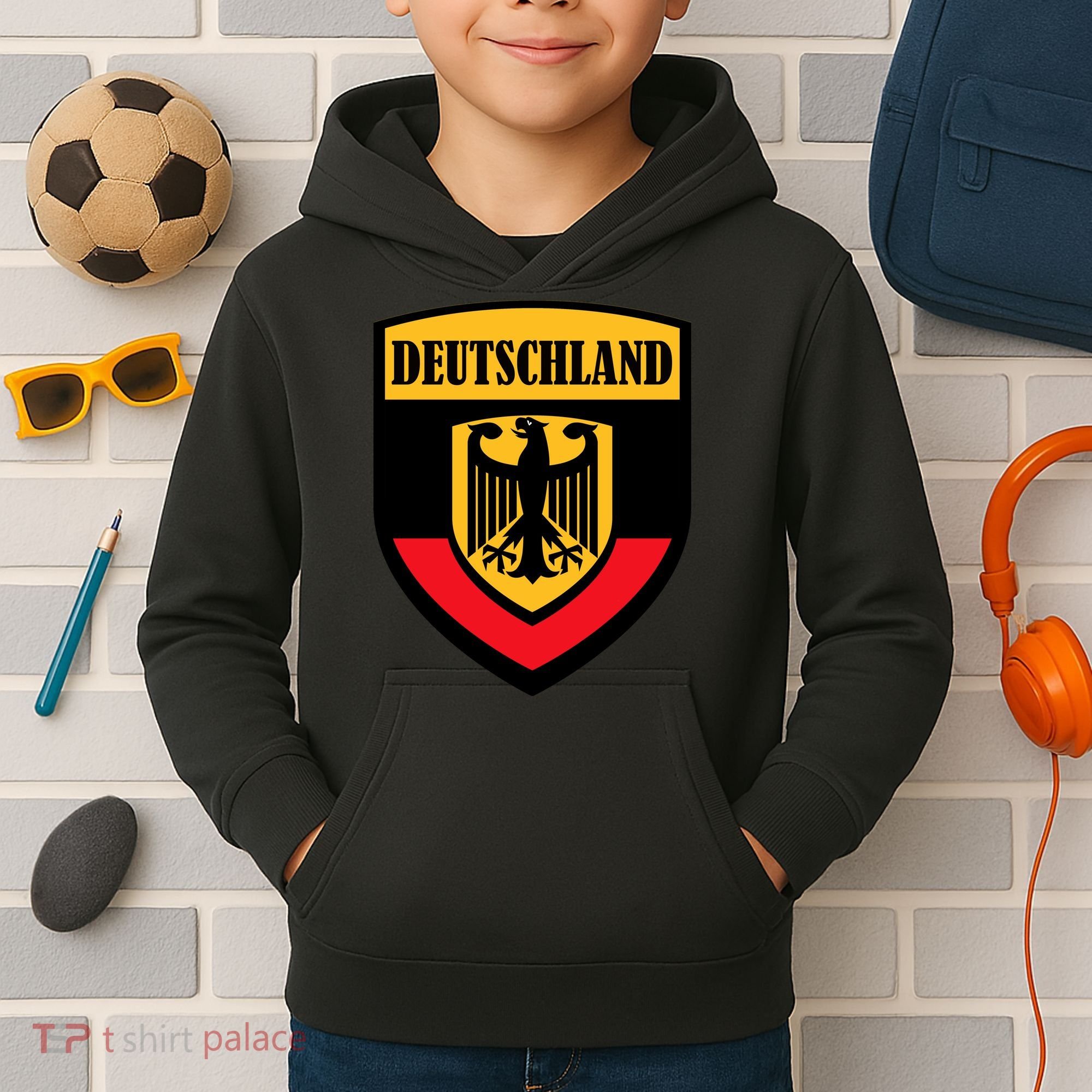 Deutschland Germany Crest Kids Hoodie