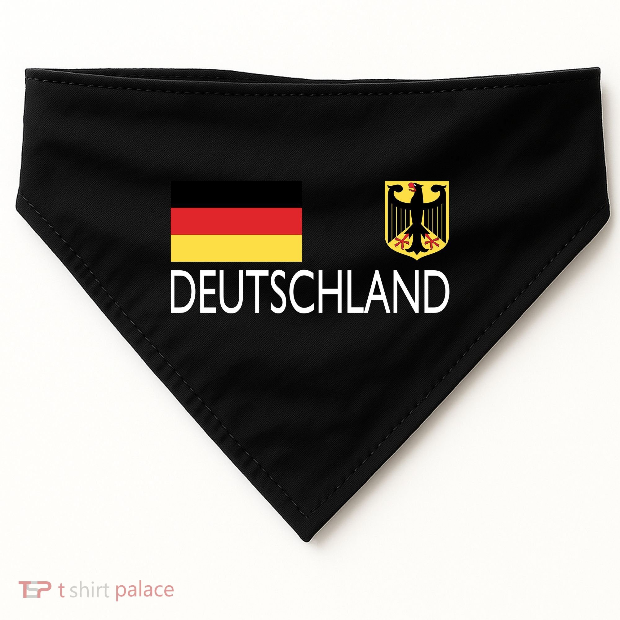 Deutschland Germany Soccer USA-Made Doggie Bandana