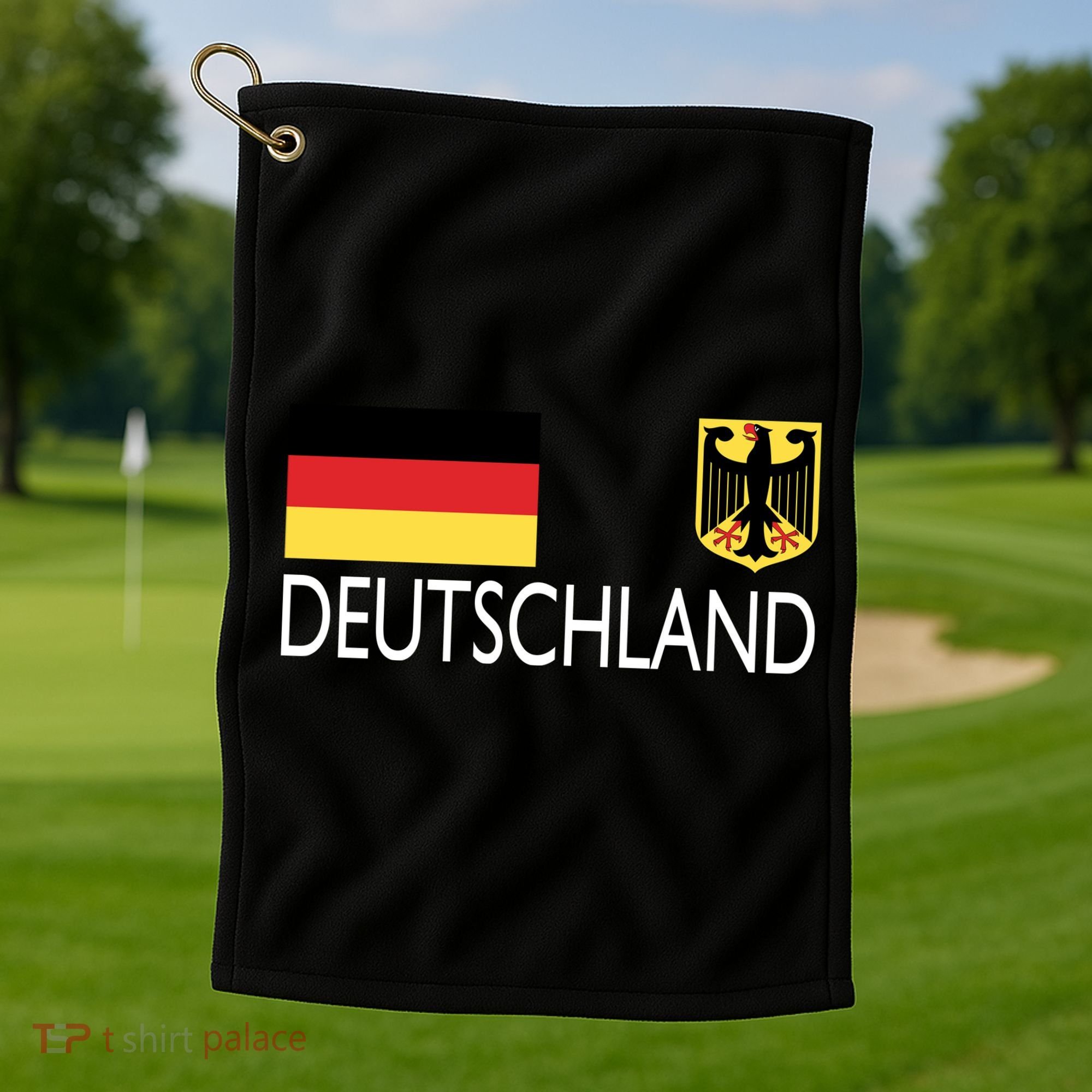 Deutschland Germany Soccer Golf Towel