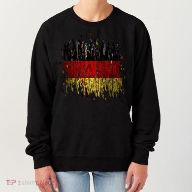 Deutschland Germany Torn German Flag Women's Sweatshirt