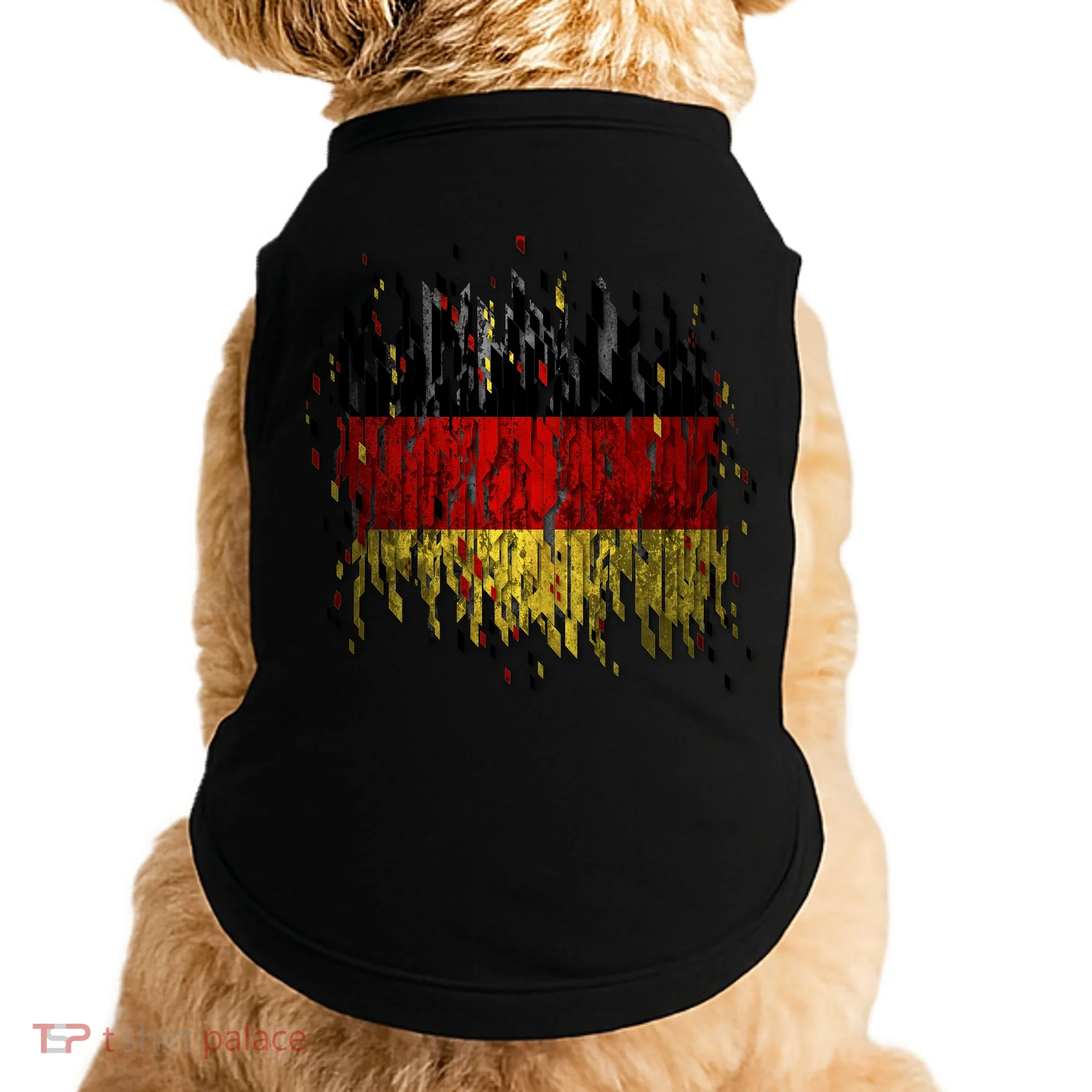 Deutschland Germany Torn German Flag Doggie Tank