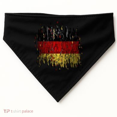 Deutschland Germany Torn German Flag USA-Made Doggie Bandana