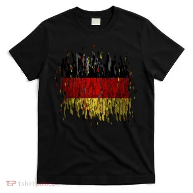 Deutschland Germany Torn German Flag T-Shirt