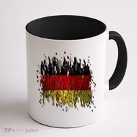 Deutschland Germany Torn German Flag Coffee Mug thumb 1
