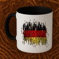 Deutschland Germany Torn German Flag Coffee Mug thumb 2