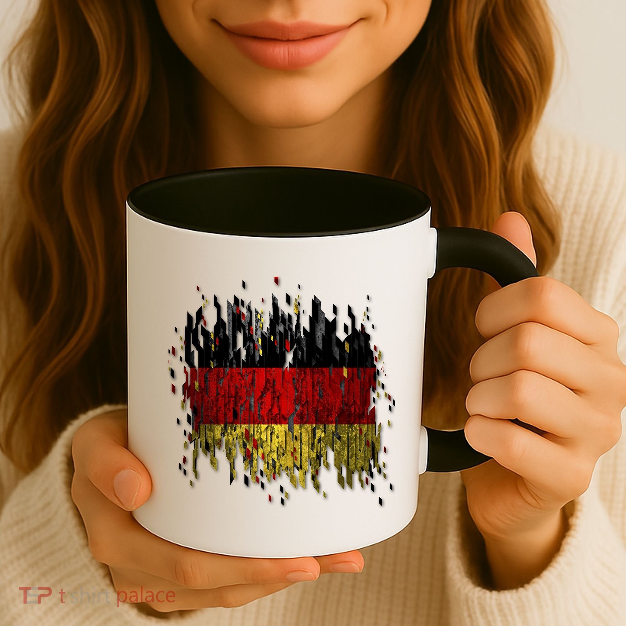 Deutschland Germany Torn German Flag Coffee Mug