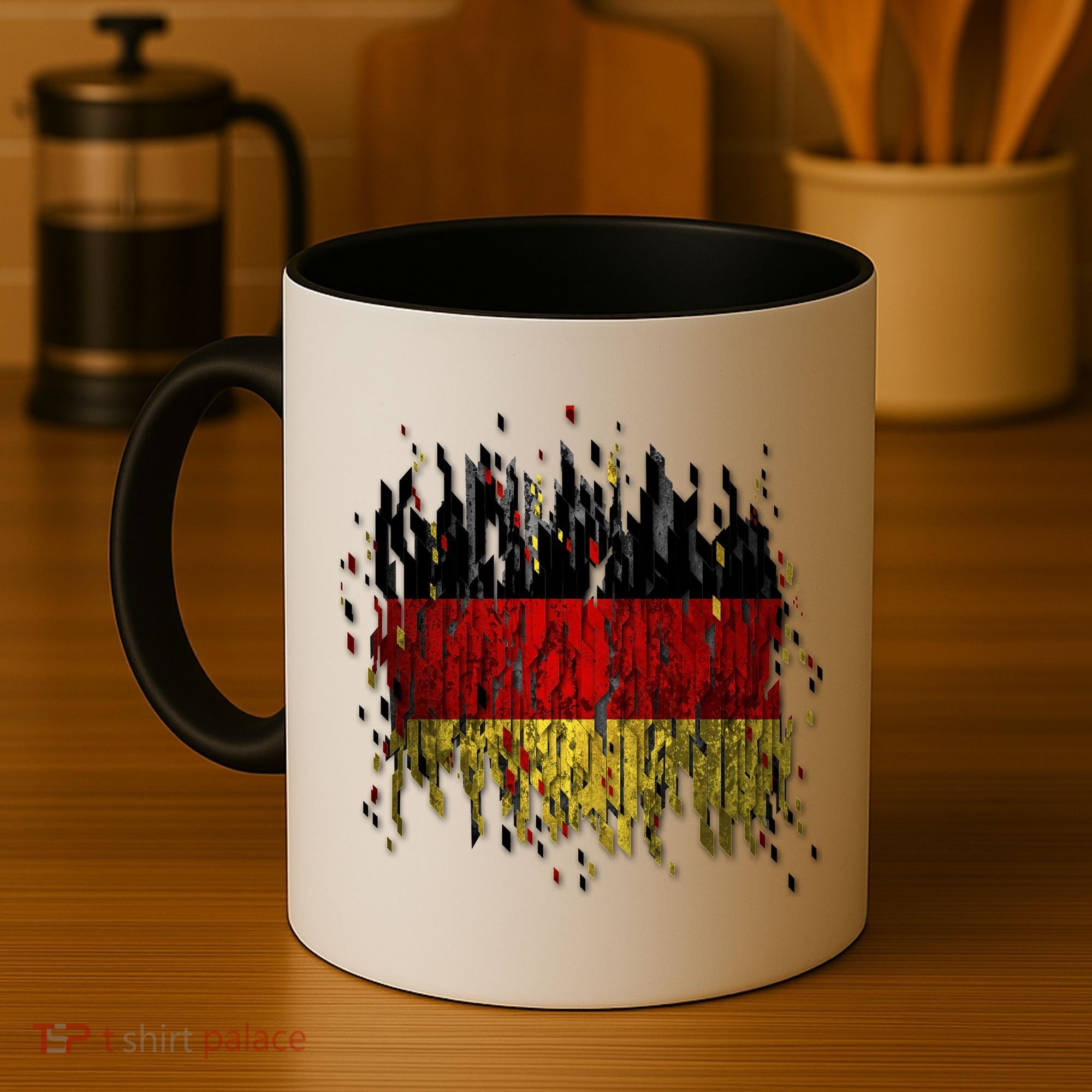 Deutschland Germany Torn German Flag Coffee Mug
