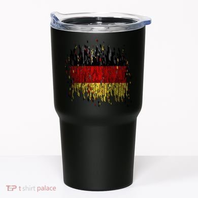 Deutschland Germany Torn German Flag Tumbler