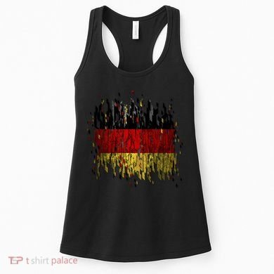 Deutschland Germany Torn German Flag Women's Tank Top
