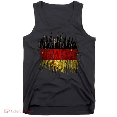 Deutschland Germany Torn German Flag Tank Top