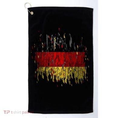 Deutschland Germany Torn German Flag Golf Towel
