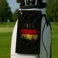 Deutschland Germany Torn German Flag Golf Towel thumb 2