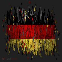 Deutschland Germany Torn German Flag Golf Towel thumb 3