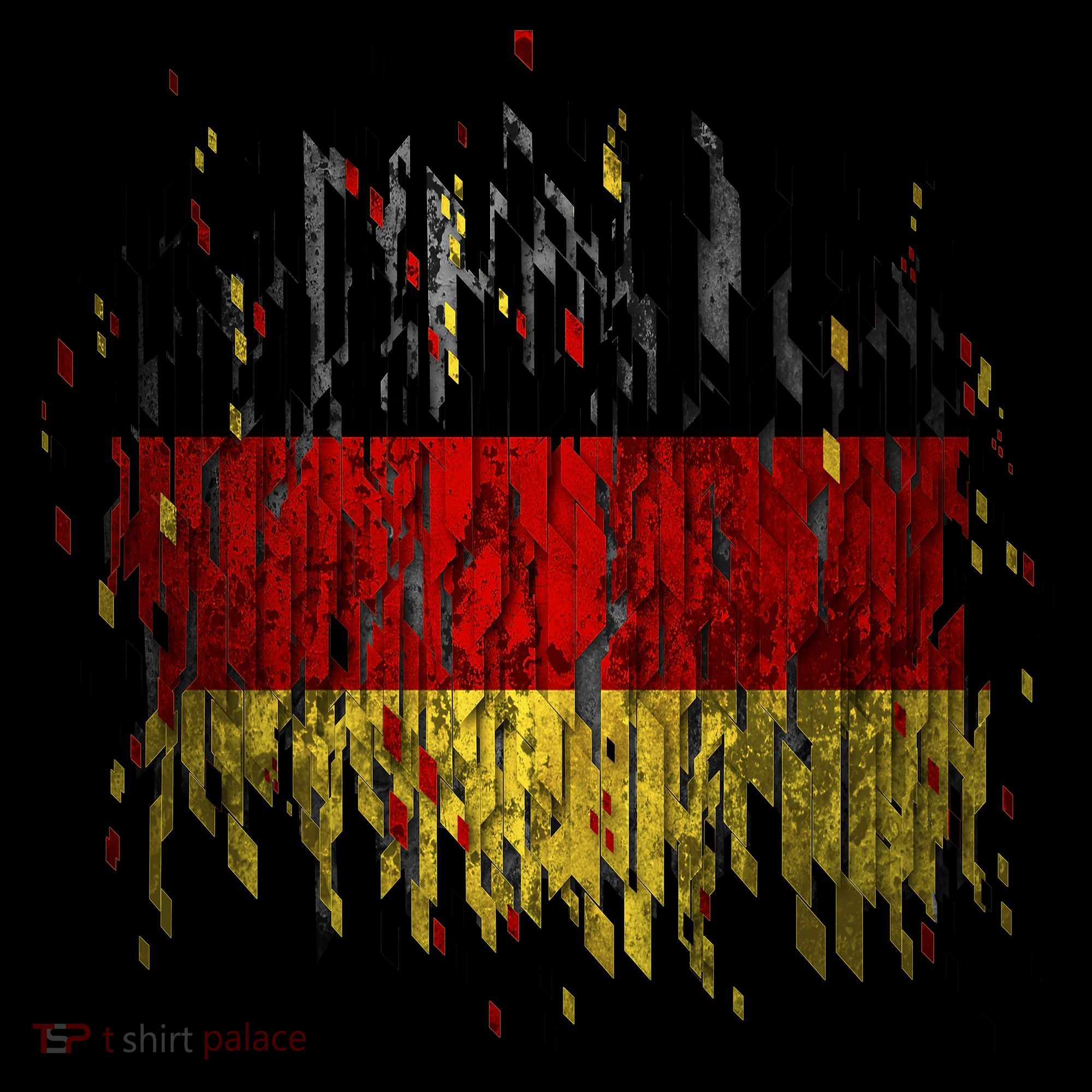 Deutschland Germany Torn German Flag Women's Long Sleeve Shirt