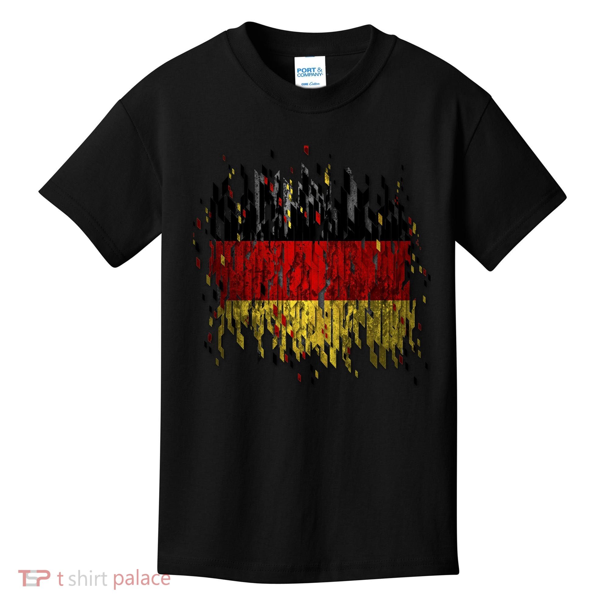 Deutschland Germany Torn German Flag Kids T-Shirt
