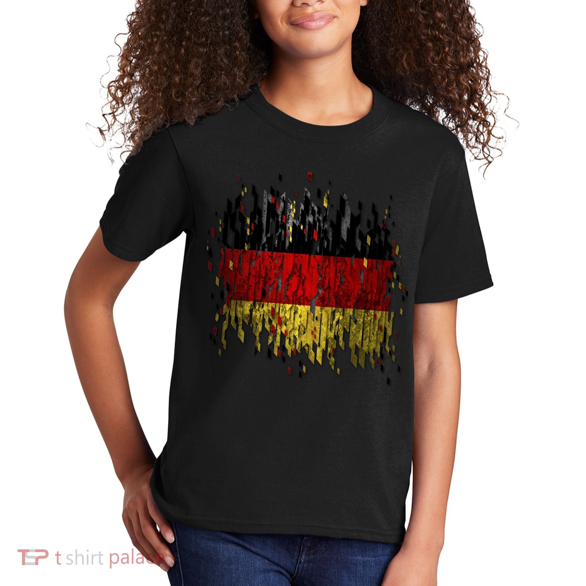 Deutschland Germany Torn German Flag Kids T-Shirt