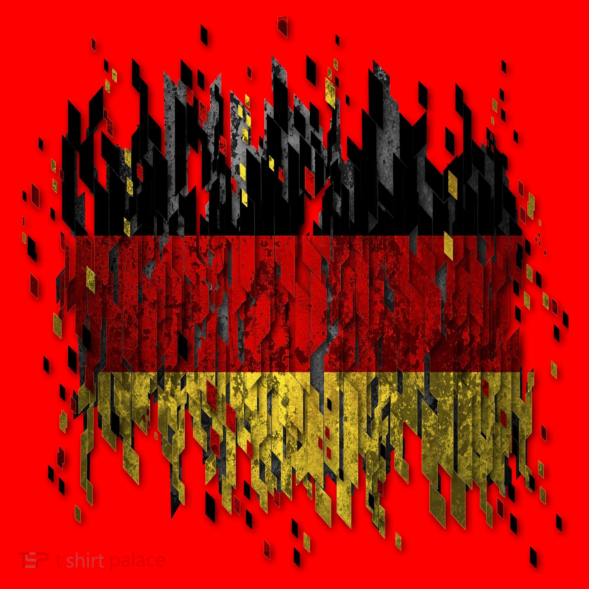 Deutschland Germany Torn German Flag Santa Hat