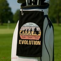 Drummer Evolution Vintage Retro Golf Towel thumb 2