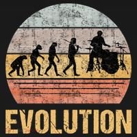 Drummer Evolution Vintage Retro Kids Sweatshirt thumb 2