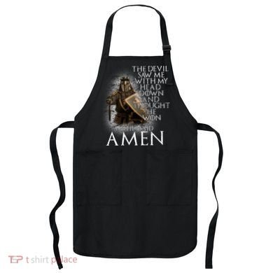 Devil Though He Won Until I Said Amen Apron