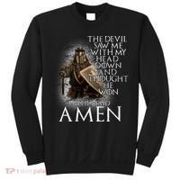 Devil Though He Won Until I Said Amen Sweatshirt thumb 0