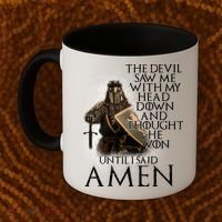 Devil Though He Won Until I Said Amen Coffee Mug thumb 2