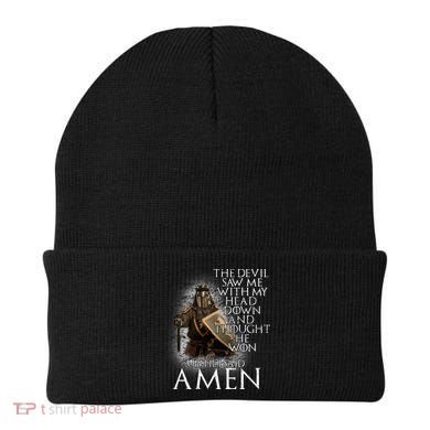 Devil Though He Won Until I Said Amen Beanie