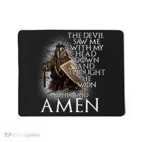 Devil Though He Won Until I Said Amen Mousepad thumb 0