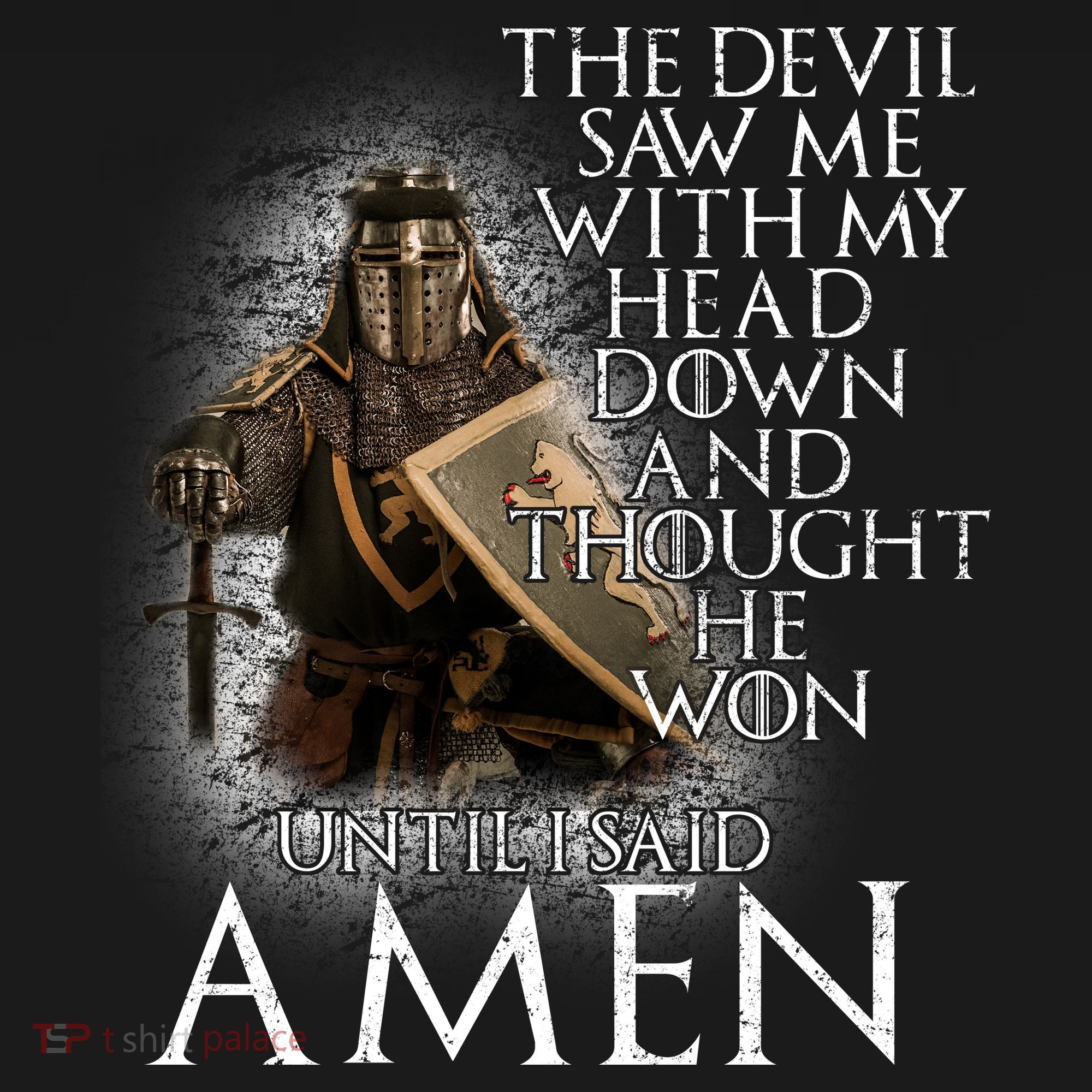 Devil Though He Won Until I Said Amen Mousepad