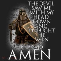 Devil Though He Won Until I Said Amen Golf Towel thumb 3