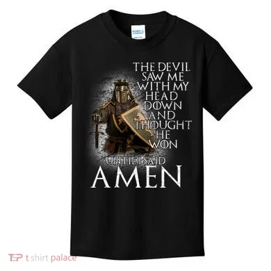 Devil Though He Won Until I Said Amen Kids T-Shirt