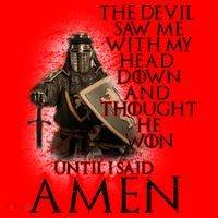 Devil Though He Won Until I Said Amen Santa Hat thumb 1