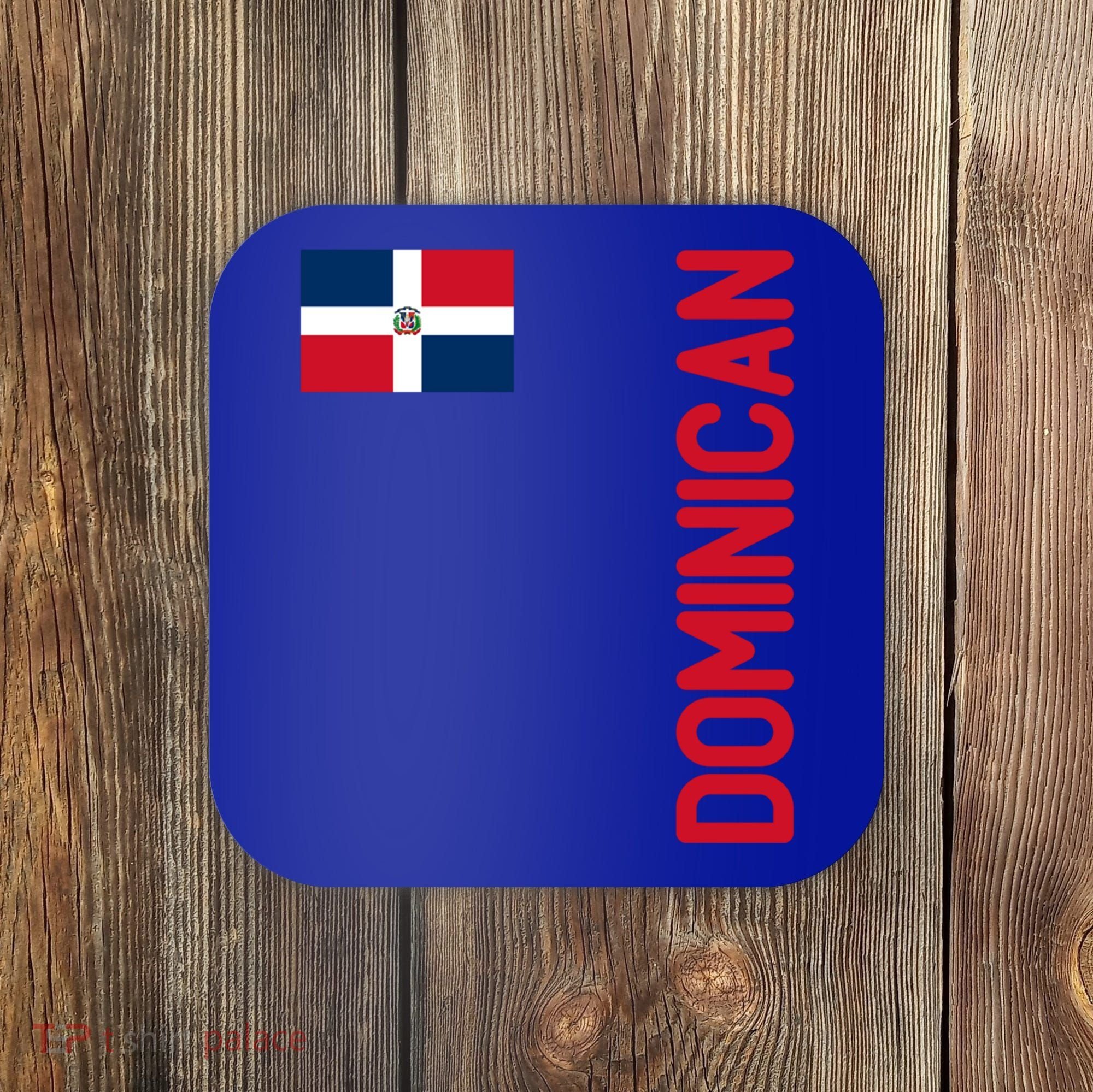 Dominican Flag And Dominican Republic Roots Meaningful Gift Coaster