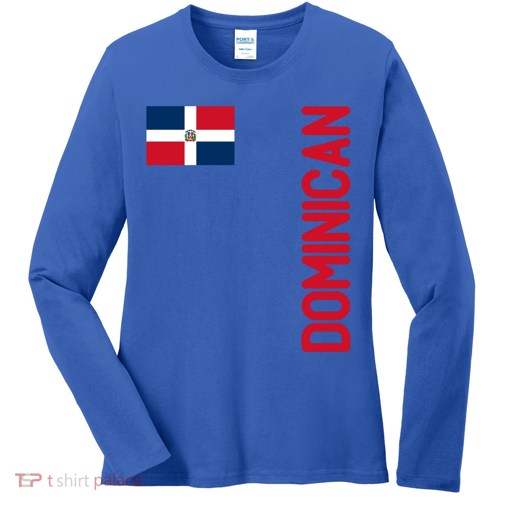 Dominican Flag And Dominican Republic Roots Meaningful Gift Women's Long Sleeve Shirt