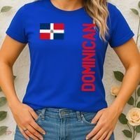 Dominican Flag And Dominican Republic Roots Meaningful Gift Women's T-Shirt thumb 2