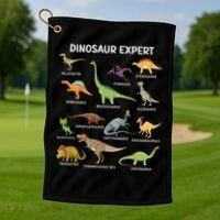 Dinosaur For Adult Cute Dinosaur Golf Towel thumb 1