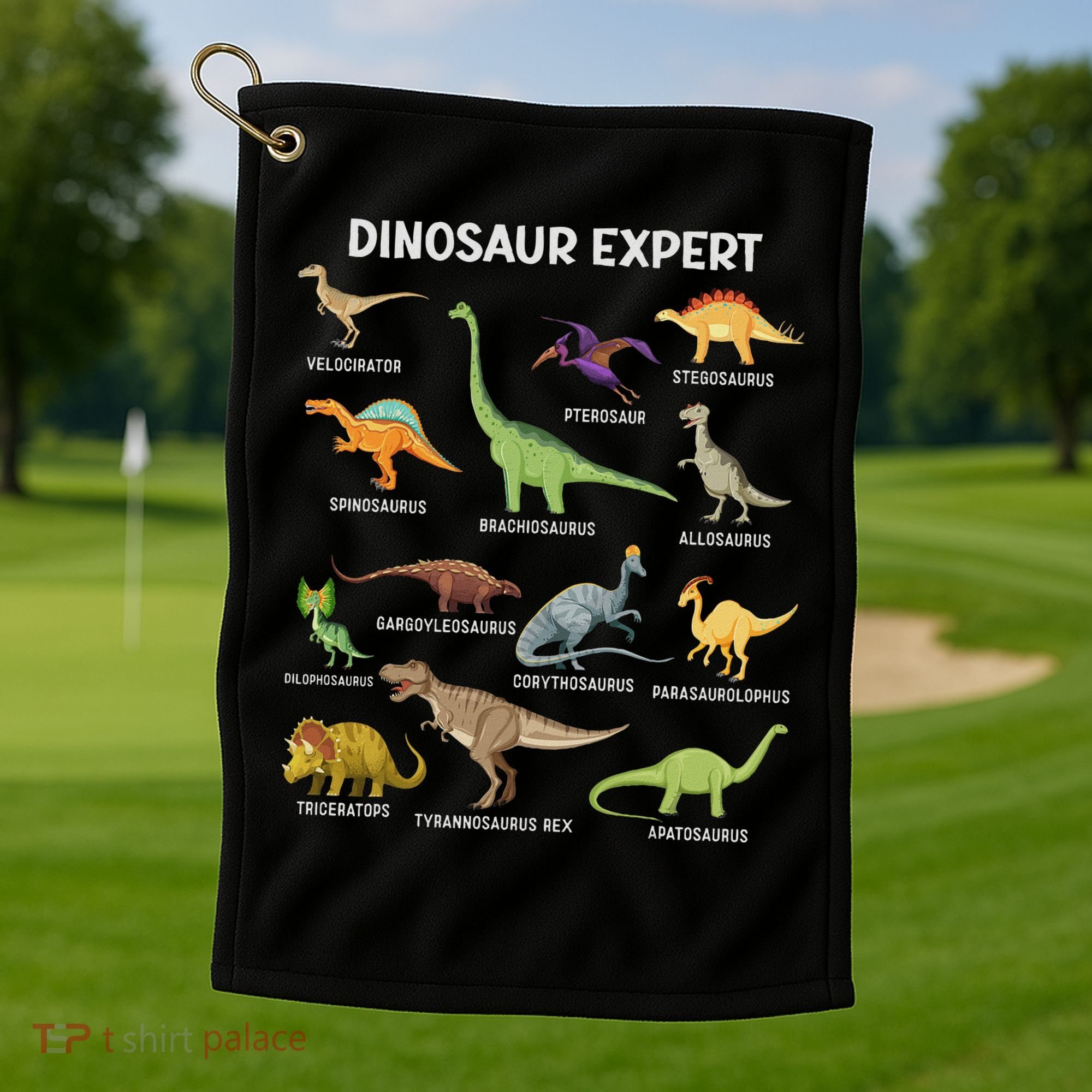 Dinosaur For Adult Cute Dinosaur Golf Towel