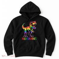 Dinosaur Flag Ally Lgbt Allysaurus Lgbt Pride Hoodie thumb 0