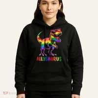 Dinosaur Flag Ally Lgbt Allysaurus Lgbt Pride Hoodie thumb 5