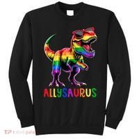 Dinosaur Flag Ally Lgbt Allysaurus Lgbt Pride Sweatshirt thumb 0