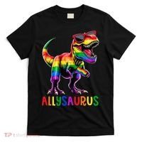 Dinosaur Flag Ally Lgbt Allysaurus Lgbt Pride T-Shirt thumb 0