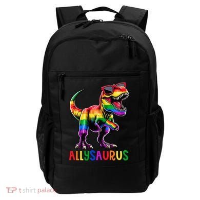 Dinosaur Flag Ally Lgbt Allysaurus Lgbt Pride Backpack