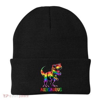 Dinosaur Flag Ally Lgbt Allysaurus Lgbt Pride Beanie