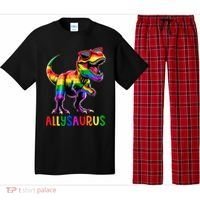 Dinosaur Flag Ally Lgbt Allysaurus Lgbt Pride Pajama Set thumb 0