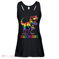 Dinosaur Flag Ally Lgbt Allysaurus Lgbt Pride Ladies Essential Flowy Tank thumb 0