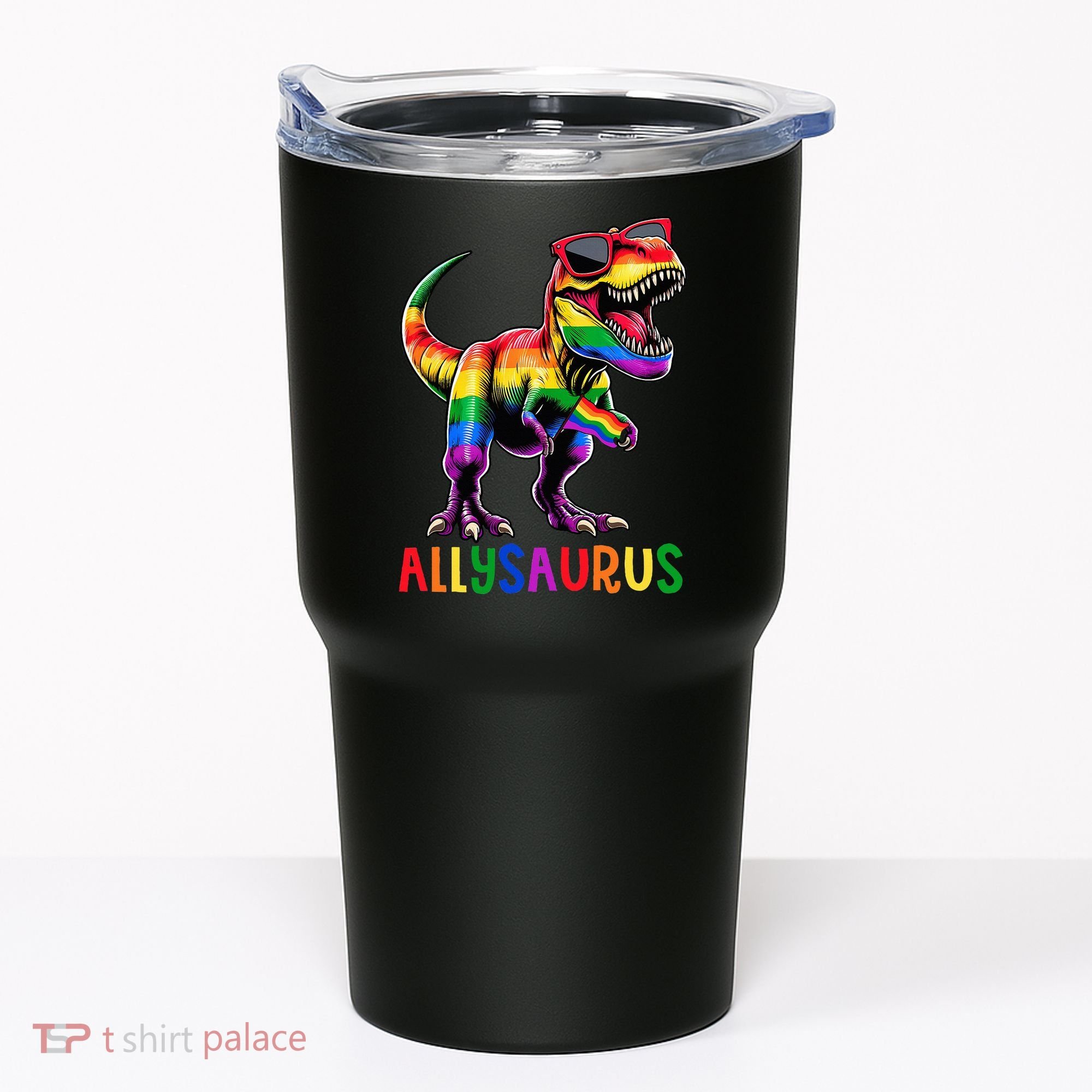 Dinosaur Flag Ally Lgbt Allysaurus Lgbt Pride Tumbler