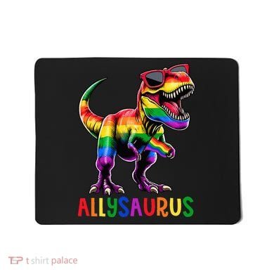 Dinosaur Flag Ally Lgbt Allysaurus Lgbt Pride Mousepad