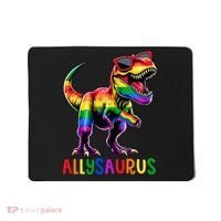 Dinosaur Flag Ally Lgbt Allysaurus Lgbt Pride Mousepad thumb 0